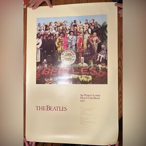 Vintage Beetles’s  Stg Pepper Lonely Heart Club Band record Point of sale poster